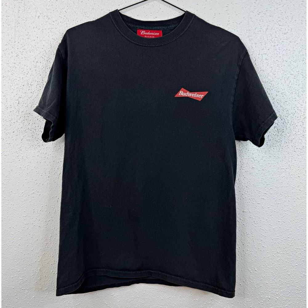 Budweiser PacSun Men's Black Double-Sided Eagle Graphic T-Shirt Size S 2020